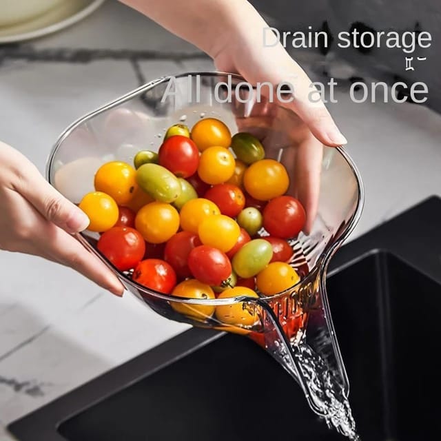 Multifunctional Washing Drain Basket Random colors